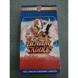 Blazing Saddles VHS VCR Movie Special Edition Used RARE SCREENING COPY